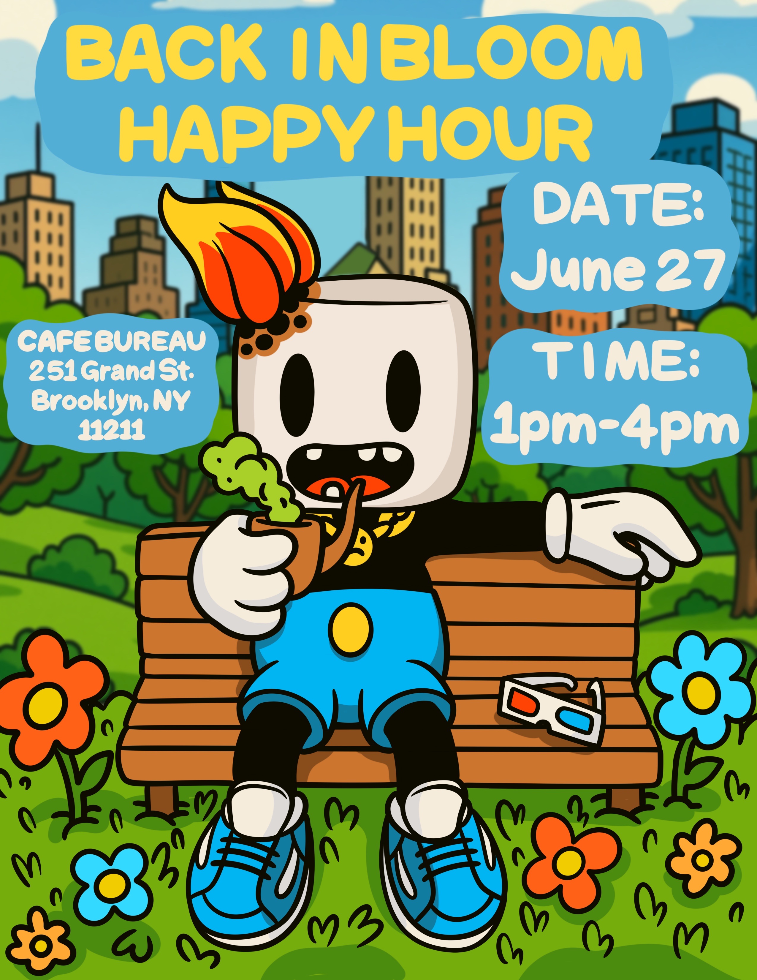 Back in bloom happy hour.